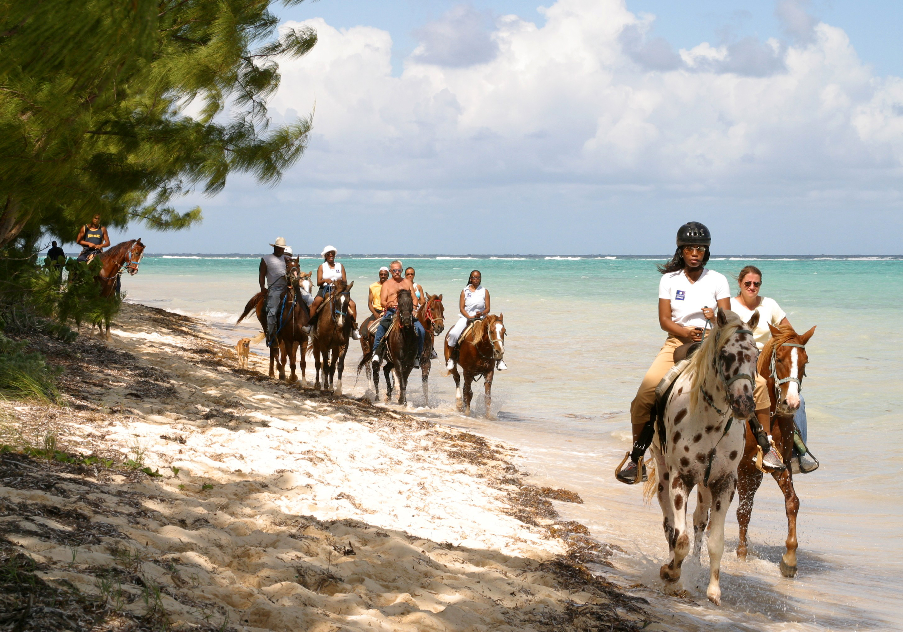 Horse riding on Barker's Beach, Grand Cayman